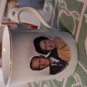 vintage Queen Elizabeth ll. and Duke of Edinburgh mug